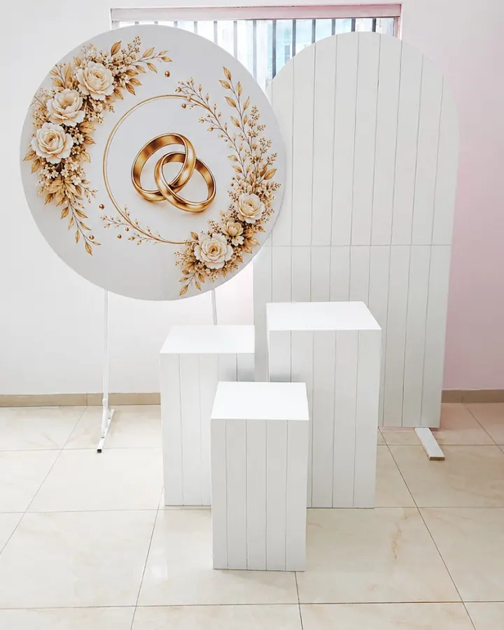 Kit noivado com painel de alianças